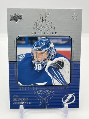 Andrei Vasilevskiy 2021-22 Upper Deck Series 1 Superstar Honor Roll HR-28 Tampa
