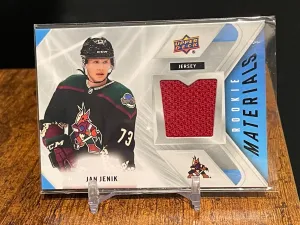 2021-22 Upper Deck Series 2 - Rookie Materials Jan Jenik #RM-JJ (MEM, RC)