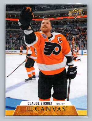 2020-21 Upper Deck Series 1 Claude Giroux UD Canvas #C60 Philadelphia Flyers