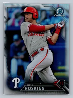 2016 Bowman Draft - Chrome Top Prospects Rhys Hoskins #BDC-186 Refractor (RC)