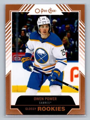 2022-23 Upper Deck Series 1 O-Pee-Chee Glossy Rookie Owen Power Bronze