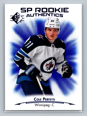 2021-22 SP #116 Cole Perfetti Blue