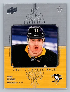 2021-22 Upper Deck Series 1 "Honor Roll" Evgeni Malkin #HR-49