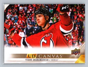 2022-23 UD Series 2 Canvas #C172 Yegor Sharangovich - New Jersey Devils