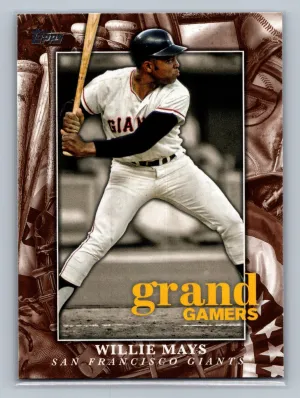 2024 Topps Grand Gamers WILLIE MAYS #GOG-3 EX