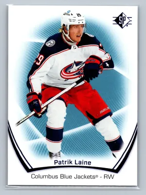 2021-22 UD SP Hockey Base Blue #3 Patrik Laine - Columbus Blue Jackets
