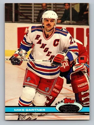 1991-92 (RANGERS) Stadium Club #51 Mike Gartner