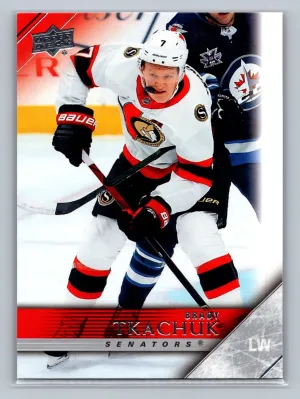 20-21 UD Extended Hockey Tribute T-48 Brady Tkachuk