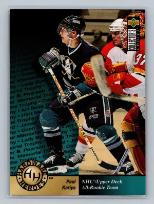 1995-96 Upper Deck Collector's Choice - Hardware Heroes Paul Kariya #370