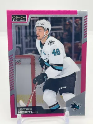 2020-21 O-Pee-Chee Platinum Matte Pink Tomas Hertl #47 Sharks