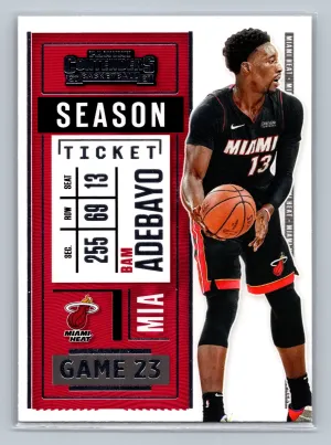 2020-21 Panini Contenders #52 Bam Adebayo