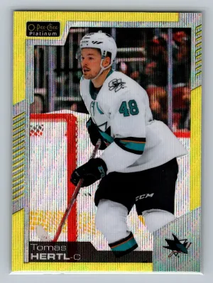 2020-21 O-Pee-Chee Platinum - Tomas Hertl #47 Neon Yellow Surge