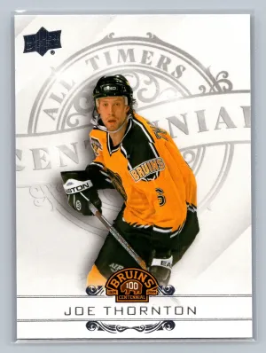 2023-24 Upper Deck Boston Bruins Centennial All-Timers JOE THORNTON #100-38 NM