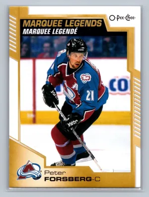 2020-21 UD O-Pee-Chee OPC Base Marquee Legends 532 Peter Forsberg Colorado Avala