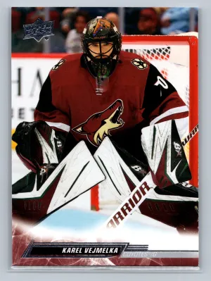 2022-23 Upper Deck Series 1 Base #12 Karel Vejmelka - Arizona Coyotes