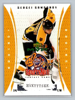 2003-04 Upper Deck MVP SERGEI SAMSONOV Sports Nut Fantasy Game #SN10 NM