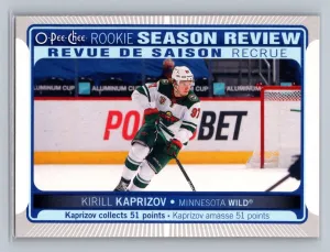 2021-22 Series 1 Kirill Kaprizov Rookie Minnesota Wild #541 Rookie Season Review