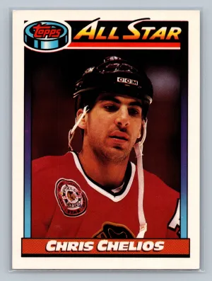 1991 Topps CHRIS CHELIOS #268 NM HOF