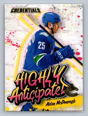 2023-24 Upper Deck Credentials - Highly Anticipated Aidan McDonough #HA-27 (RC)