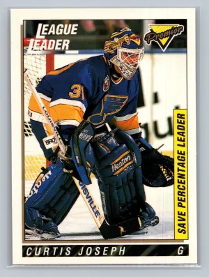 1993-94 Topps Premier - Curtis Joseph #222 League Leader