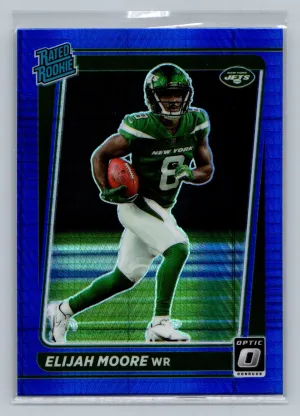 2021 Panini Donruss Optic - Blue Hyper #216 Elijah Moore (RC)