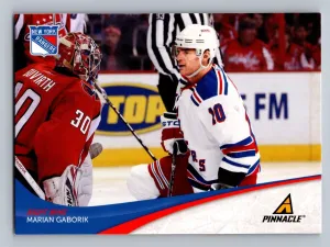 2011-12 Pinnacle Rangers Hockey Card #210 Marian Gaborik
