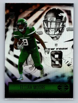 Elijah Moore 2021 Panini Illusions Rookie Card RC #74 New York Jets