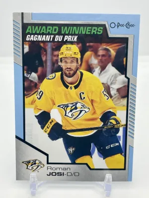 2020-21 Upper Deck Hockey Roman Josi O-Pee-Chee Award Winners #603 Blue Parallel