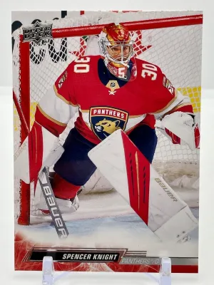 2022-23 Upper Deck Series 1 Base #75 Spencer Knight - Florida Panthers