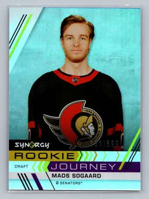 2022-23 Upper Deck Synergy - Rookie Journey Mads Sogaard #RJ-14 Draft /699 (RC)