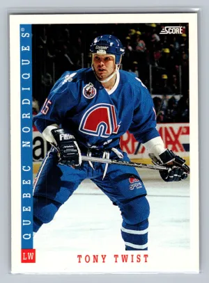 1993 Score Tony Twist #400 - Quebec Nordiques