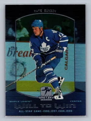 1999-00 Upper Deck Wayne Gretzky Hockey Will to Win Mats Sundin #W9