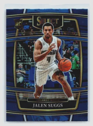 2021-22 Panini Select - Concourse Blue Prizm #27 Jalen Suggs (RC)