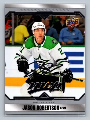 2024-25 Upper Deck MVP #21 Jason Robertson Silver Script Dallas Stars