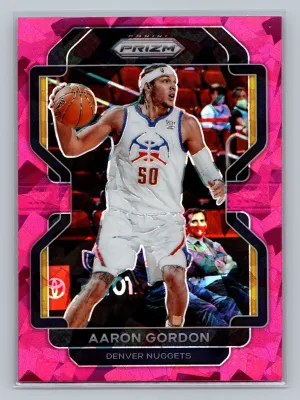 2021-22 Panini Prizm #217 Aaron Gordon Pink Ice