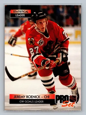 1991-92 Pro Set - Jeremy Roenick #252 Statistical Leaders
