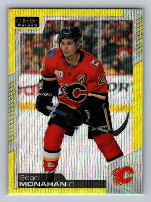 2020-21 O-Pee-Chee Platinum - Sean Monahan #117 Neon Yellow Surge