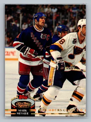 1992-93 Stadium Club #241a Mark Messier