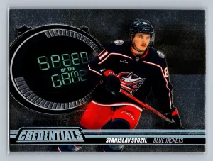 2023-24 Upper Deck Credentials - Speed of the Game Stanislav Svozil #SGR4 (RC)