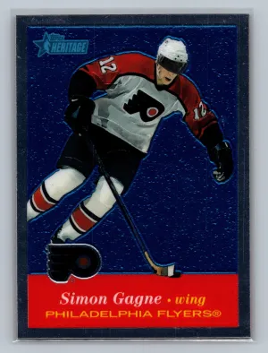 2001-02 Topps Heritage Retrofractor SIMON GAGNE #72 NM #/558