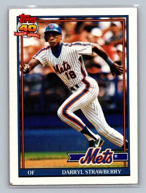 1991 Topps #200 Darryl Strawberry