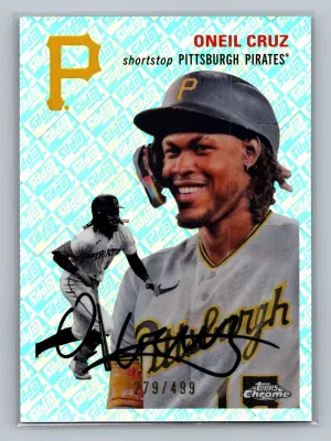 2023 Topps Chrome Platinum Anniversary - Oneil Cruz #395 Topps Refractor /499