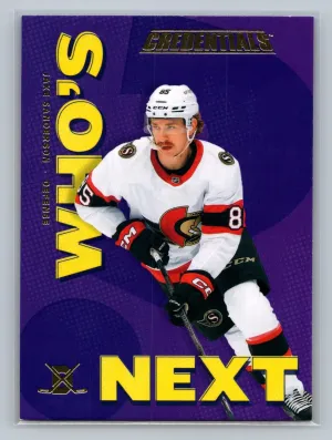 2023-24 Upper Deck Credentials - Who's Next? Forwards Jake Sanderson #WN-SA