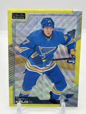 2020-21 O-Pee-Chee Platinum Neon Yellow Surge Torey Krug #99