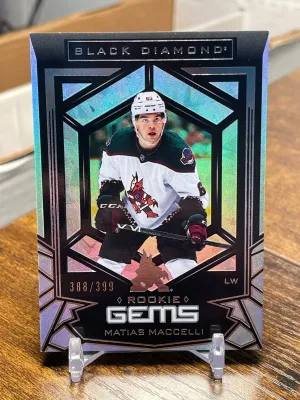 2022 Upper Deck Black Diamond Rookie Gems 107/399 Matias Maccelli #RG-MM