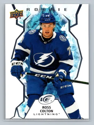 2021-22 UD Ice Base Rookies #147 Ross Colton - Tampa Bay Lightning