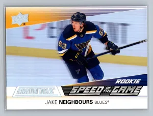 2021-22 UD Credentials - Speed of the Game Rookies Jake Neighbours #SGR25 (RC)