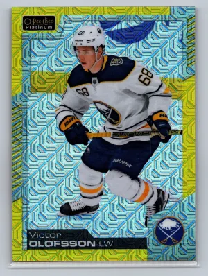 2020-21 O-Pee-Chee Platinum Victor Olofsson Yellow Traxx Parallel /249