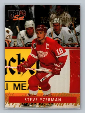 1992-93 Pro Set - Team Leader Steve Yzerman #3