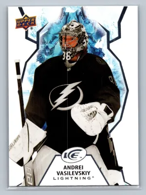 2021-22 UD Ice Base #86 Andrei Vasilevskiy - Tampa Bay Lightning